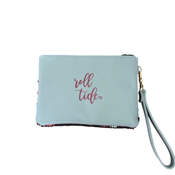 Game Day Roll Tide Sequin Zipper Pouch/Clutch/Wristlet - Game Day Accessory - Picture 3 of 3